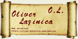 Oliver Lazinica vizit kartica
